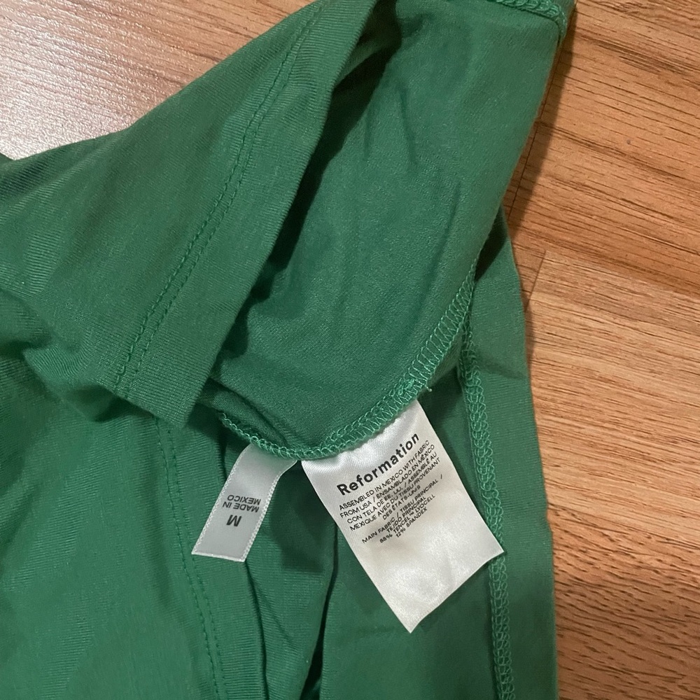 Reformation Jamen Knit Dress in Kelly Green Size M - Picture 2 of 4